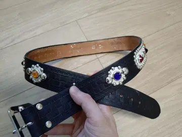 34인치 1950s 디자인 블루스 스프링스틴 스터드 벨트