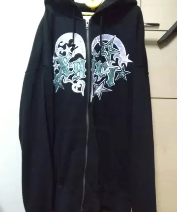 X-Girl 지퍼 후드티