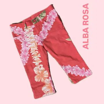 희귀! 초레어! ALBA ROSA 플라워 프린트 사브리나 팬츠 2