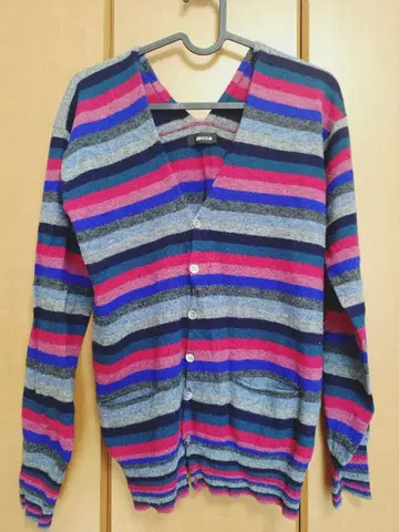 zucca 스트라이프 V넥 가디건