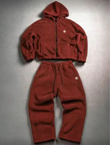 미사용 새상품 보아 다크 레드 셋업