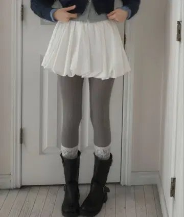 Birthday room 새틴 벌룬 스커트