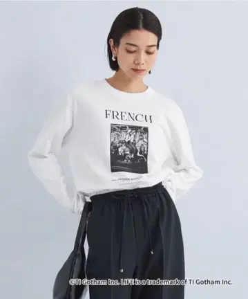 GOOD ROCK SPEED LIFE 사진 롱 슬리브 티셔츠