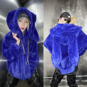 PSYNYXX 토끼 귀 아우터 블루종
