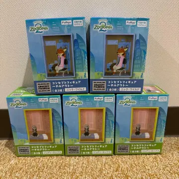 주토피아 2 컨셉 피규어 ~칠 아웃~ 닉 주디 5개
