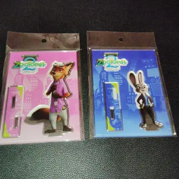 [ 2개 세트 최저가 ] 주토피아 아크릴 스탠드 2개 세트