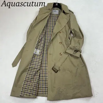 K150 XL 아쿠아 스큐텀 빅 사이즈 트렌치코트 카키 남성용