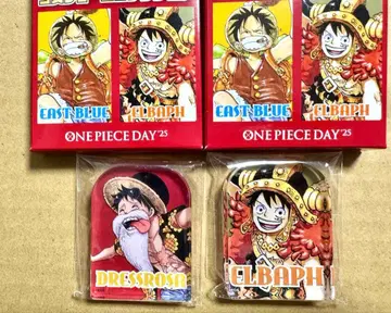 ONE PIECE 루피 코스튬 아크릴 블록 2세트