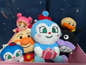 호빵맨 코로후와타 즐거운 크리스마스 봉제 인형 3개, 마스코트 3개 세트