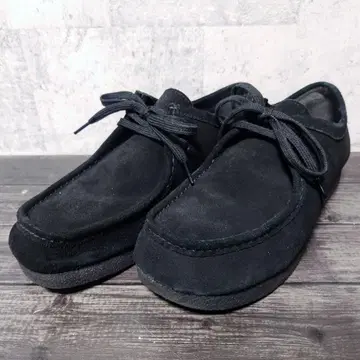 GU 지유 리얼 가죽 모카신 신발 스웨이드 블랙 27cm