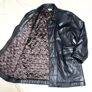 폴스미스 라무 레더 자켓 양가죽 퀼팅 충전솜 새상품급 블랙 XL