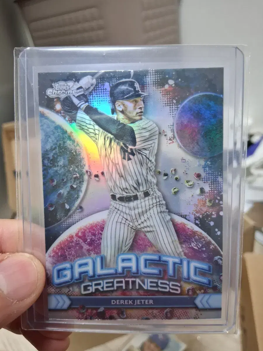 뉴욕 양키스 크롬 데릭지터 Galactic 야구 카드