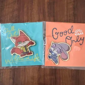 주토피아 핀 배지 닉 주디 로프트 한정판