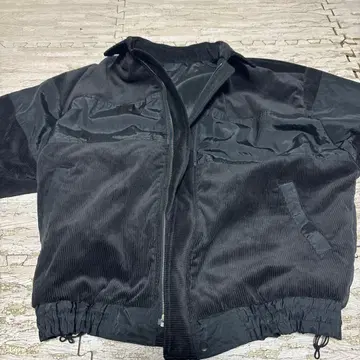 블랙 코듀로이 블루종