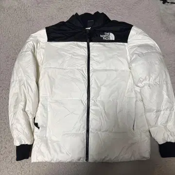 THE NORTH FACE 다운 자켓 S 화이트/블랙