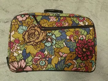 꽃무늬 앤티크 빈티지 쇼와 레트로 여행 가방