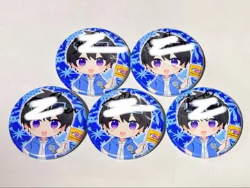 초코래빗 포케카멘 2021년 여름 투어 친필 사인 캔뱃지 5개 세트