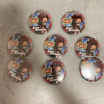 키리시마 에이지로 히어로 캔뱃지 8개 세트