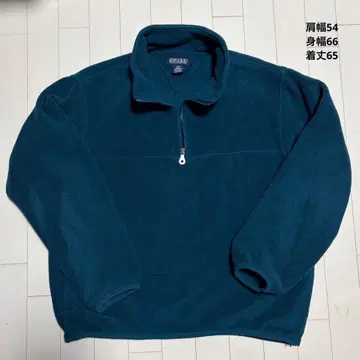 90s LAND'S END 하프 지퍼 플리스 made in USA