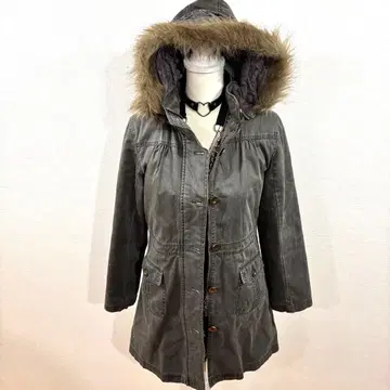 헤이세이 갸루 y2k 퍼 자켓 밀리터리 모리걸 그런지 헤이세이 여자아이