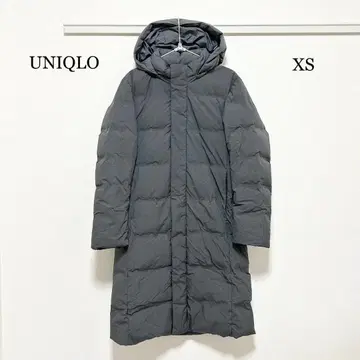 0596 유니클로 심리스 다운 롱 코트 XS 사이즈
