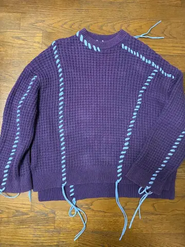 MAISON SPECIAL 퍼플 니트 01