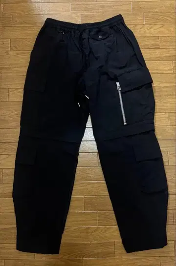 ALWAYS OUT OF STOCK 나일론 카고 팬츠 블랙