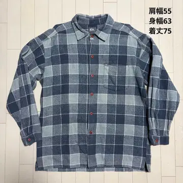 90s QUICK SILVER 헤비 플란넬 셔츠