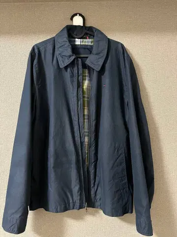 네이비 지퍼 블루종