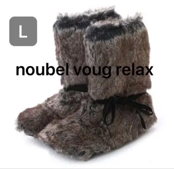 미사용 새상품 리본 포함 퍼 부츠 부츠