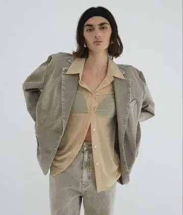 CLANE 페이드 컬러 테일러드 재킷