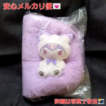 산리오 캐릭터즈 마스코트 부착 티슈 박스 커버 쿠로미