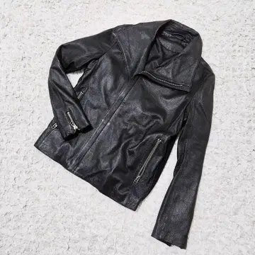 세만틱 디자인 가죽 자켓 라이더스 양가죽 LL 천연 가죽