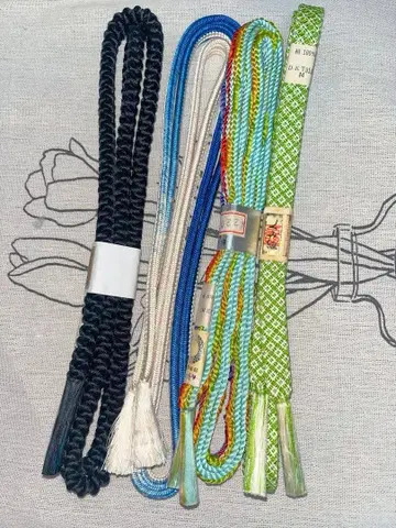 일본 의류 조립 끈 오비 끈 허리띠 세트 잡화