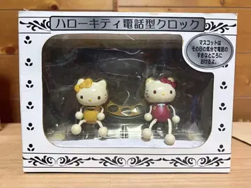 레트로 헬로키티 전화기형 시계 블랙