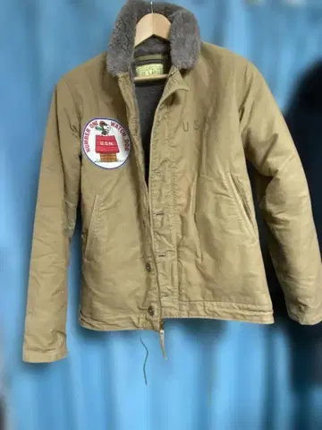 새상품급 버즈릭슨 N-1 U.S. Navy 스누피 밀리터리 자켓