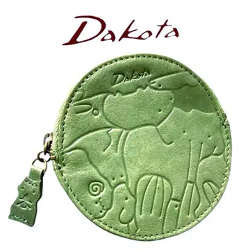 다코타 dakota 동물 엠보싱 가공 그린 코인 케이스