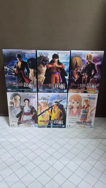 원피스 피규어 THE 출항 루피 조로 상디 나미 로빈 로우