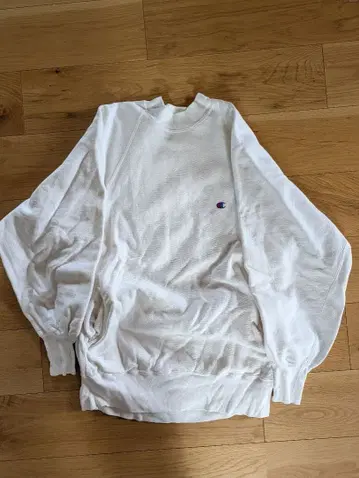 챔피온 리버스 위브 XL 화이트 모크넥