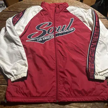 Soul Los Angeles 서울 나일론 바시티 자켓 레드 M 사이즈