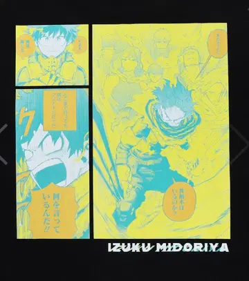나의 히어로 아카데미아 히로아카 빅 실루엣 T셔츠 생일 데쿠