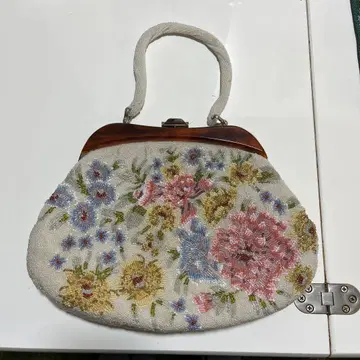 꽃무늬 비즈 자수 일본 의류용 가방