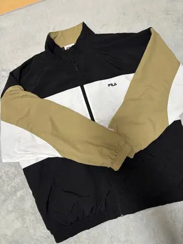 FILA 휠라 나일론 자켓 LL 블랙 베이지