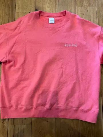 와이드 대드 핑크 크루넥 트레이닝복 어반 리서치