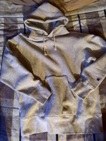 챔피온 리버스 위브 후드티 파랑 택 XL