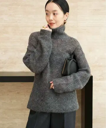 플라주 ALPACA MIX BUTTON 니트