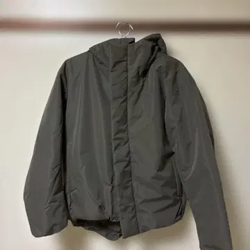 고품질 워셔블 충전솜 후드 자켓 다크 모카 브라운 L 사이즈