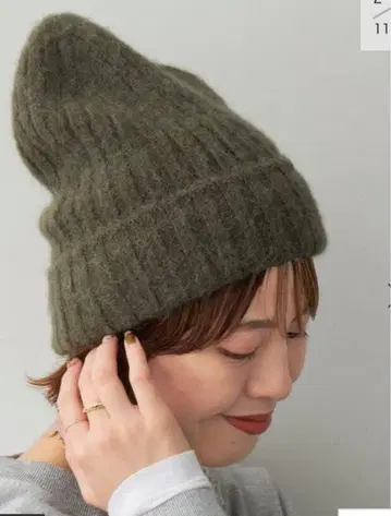 거의 미사용 스픽 앤 스팬 알파카 MIX 니트캡