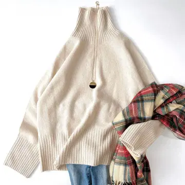 컨디션 최상 스픽 앤 스팬 2023 울 캐시미어 터틀넥 풀오버