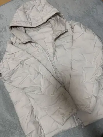 UNIQLO 유니클로 퍼프 테크 파카 다운 자켓 후드 부착